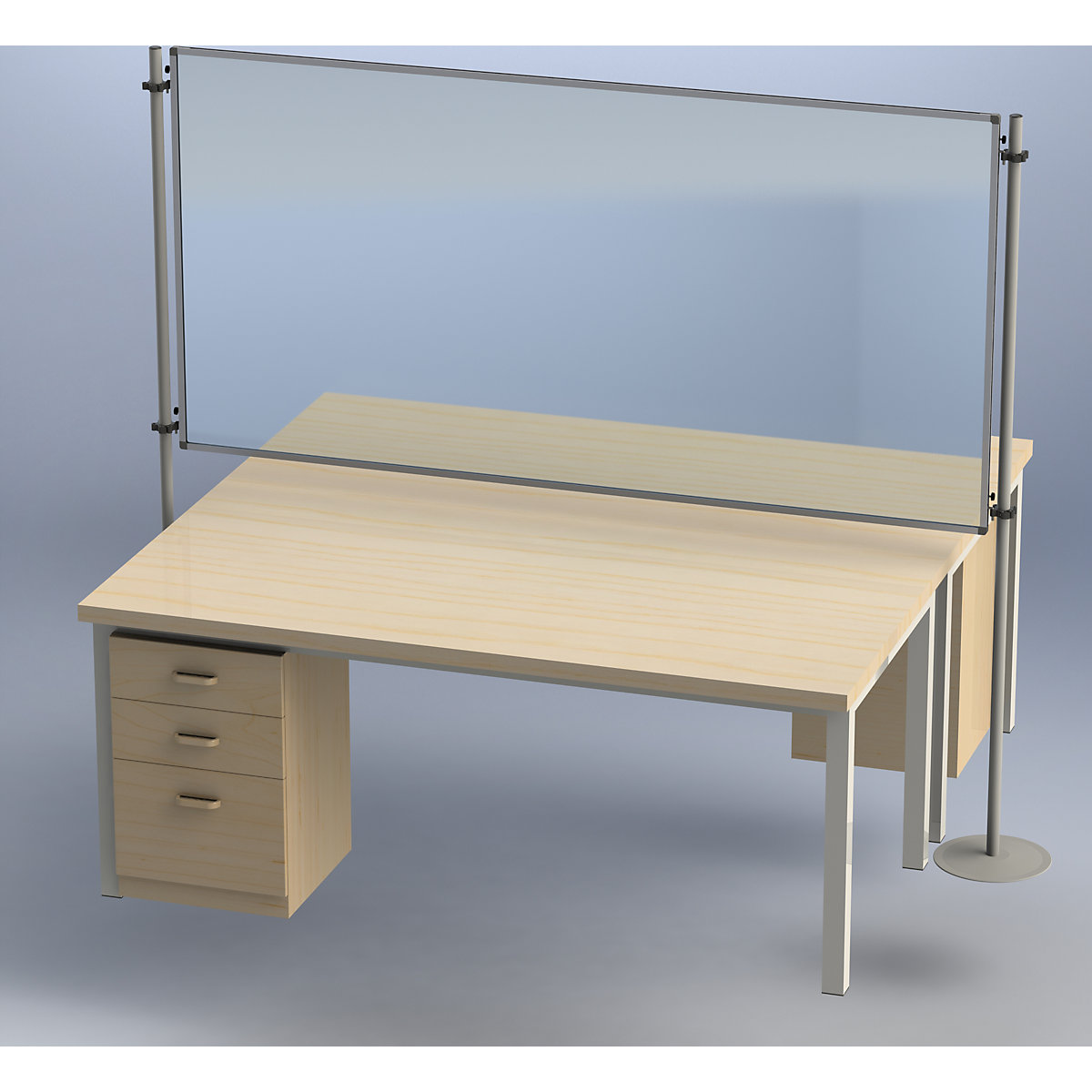 Parete divisoria funzionale – eurokraft basic (Foto prodotto 11)-10