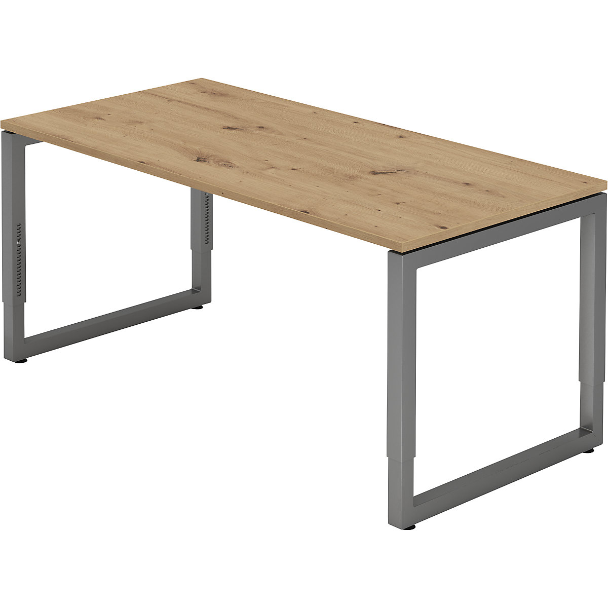 Scrivania con telaio in tubo a sezione quadrata - eurokraft pro