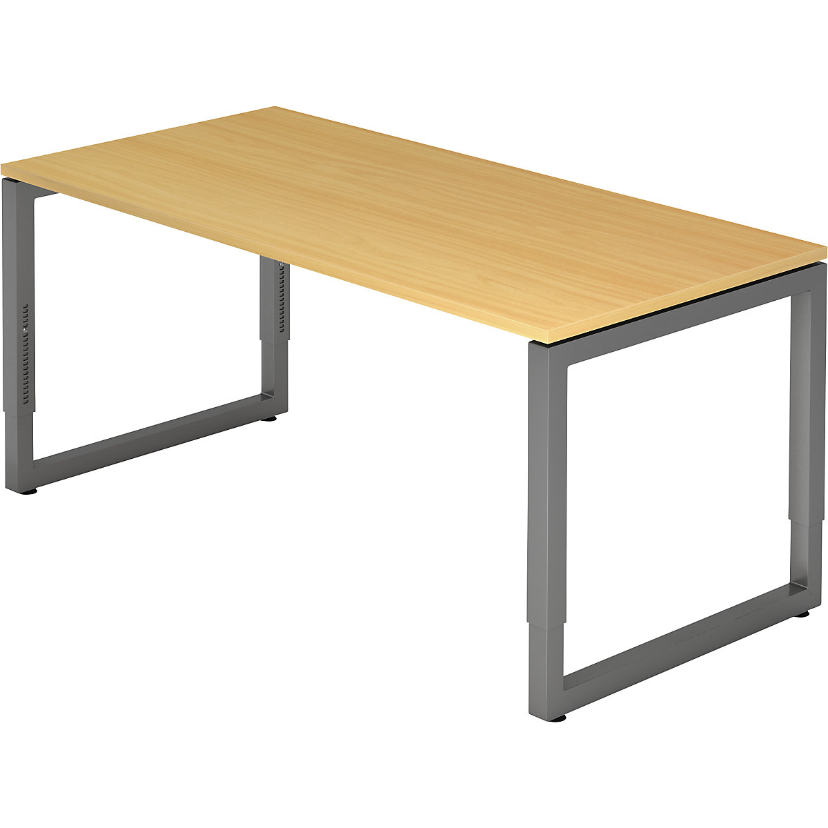 Scrivania con telaio in tubo a sezione quadrata - eurokraft pro