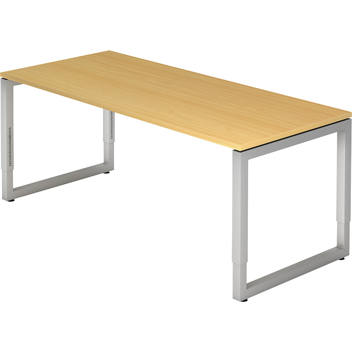 Scrivania con telaio in tubo a sezione quadrata - eurokraft pro