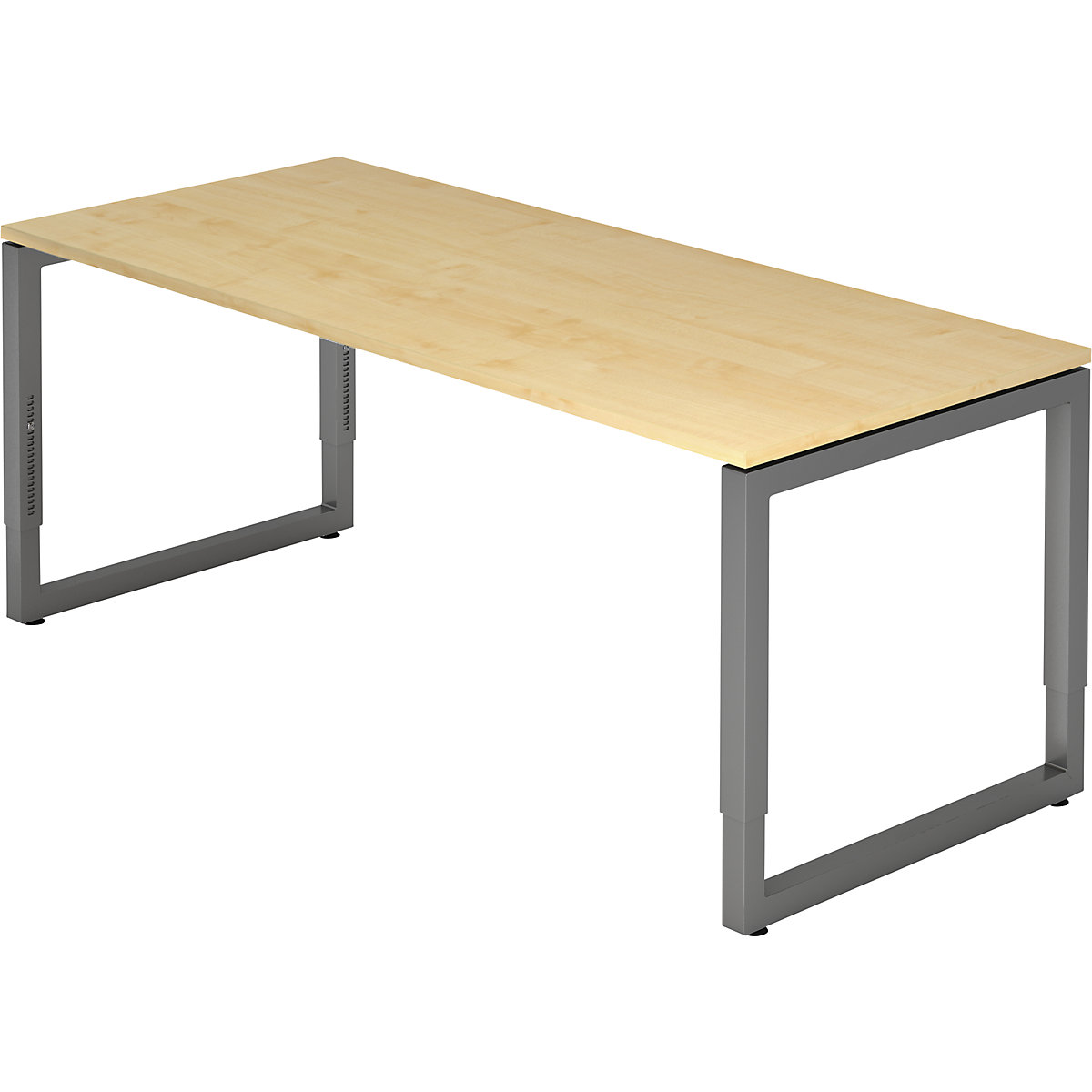 Scrivania con telaio in tubo a sezione quadrata - eurokraft pro