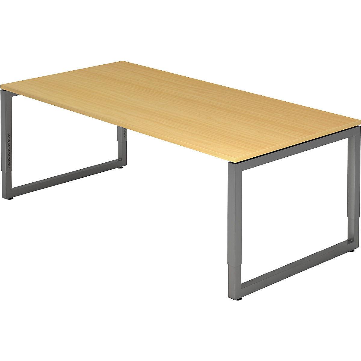 Scrivania con telaio in tubo a sezione quadrata - eurokraft pro