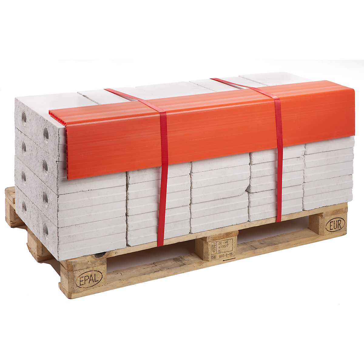 Colțar pentru protecția marginilor, profil L pentru palet, amb. 5 buc., lungime 1200 mm