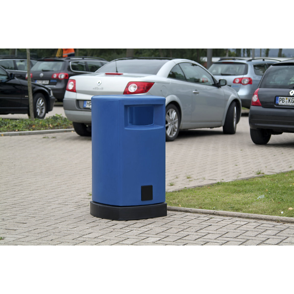 Abfallbehälter (PE) mit verzinktem Inneneimer (Produktabbildung 5)-4