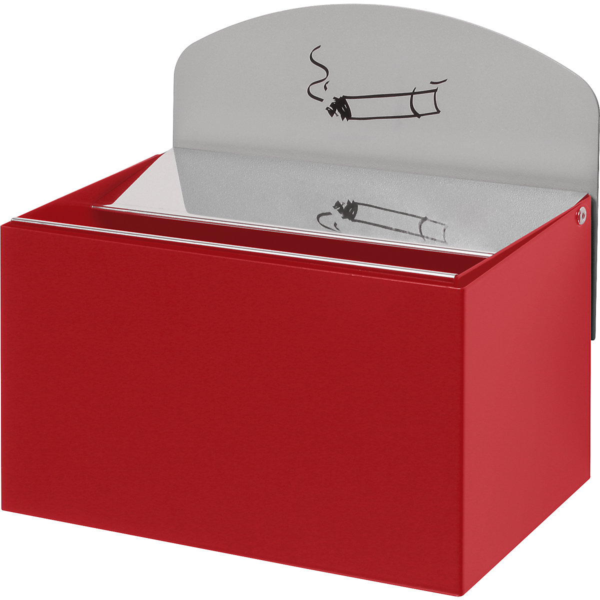 Wandascher mit Hinweisschild VAR