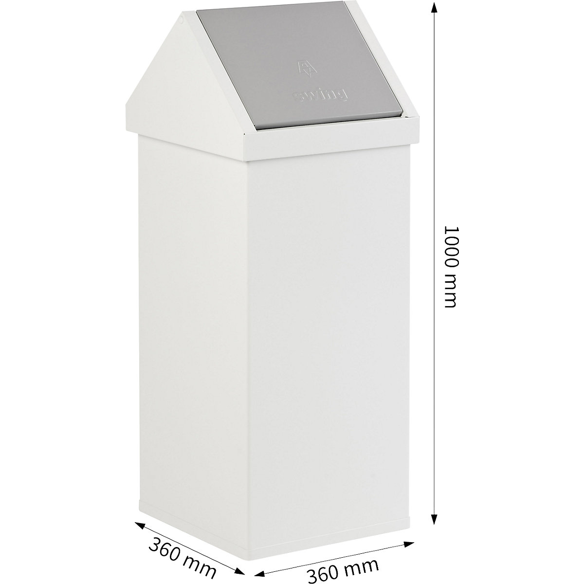 Abfallbehälter, Aluminium (Produktabbildung 9)-8