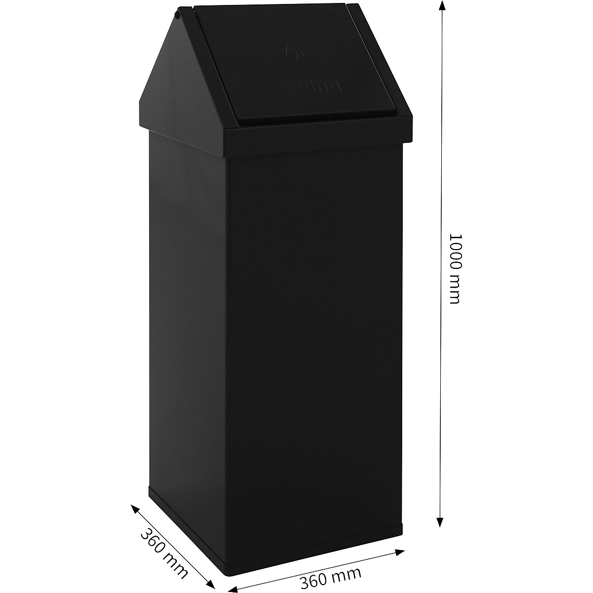 Abfallbehälter, Aluminium (Produktabbildung 7)-6