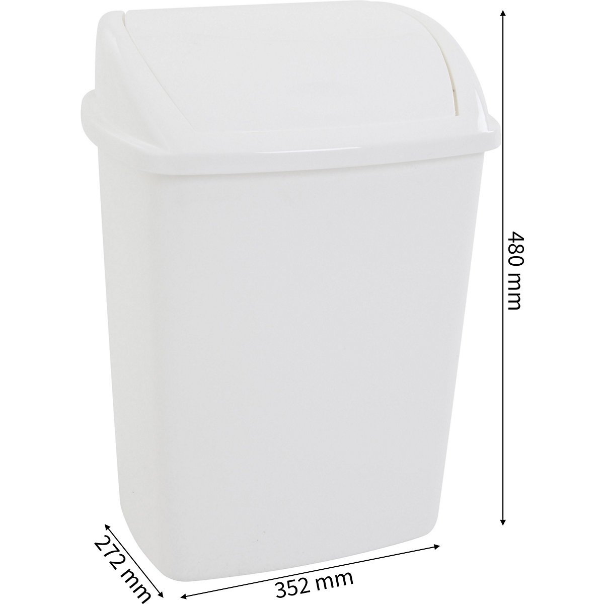 Abfallbehälter mit Schwingdeckel (Produktabbildung 2)-1