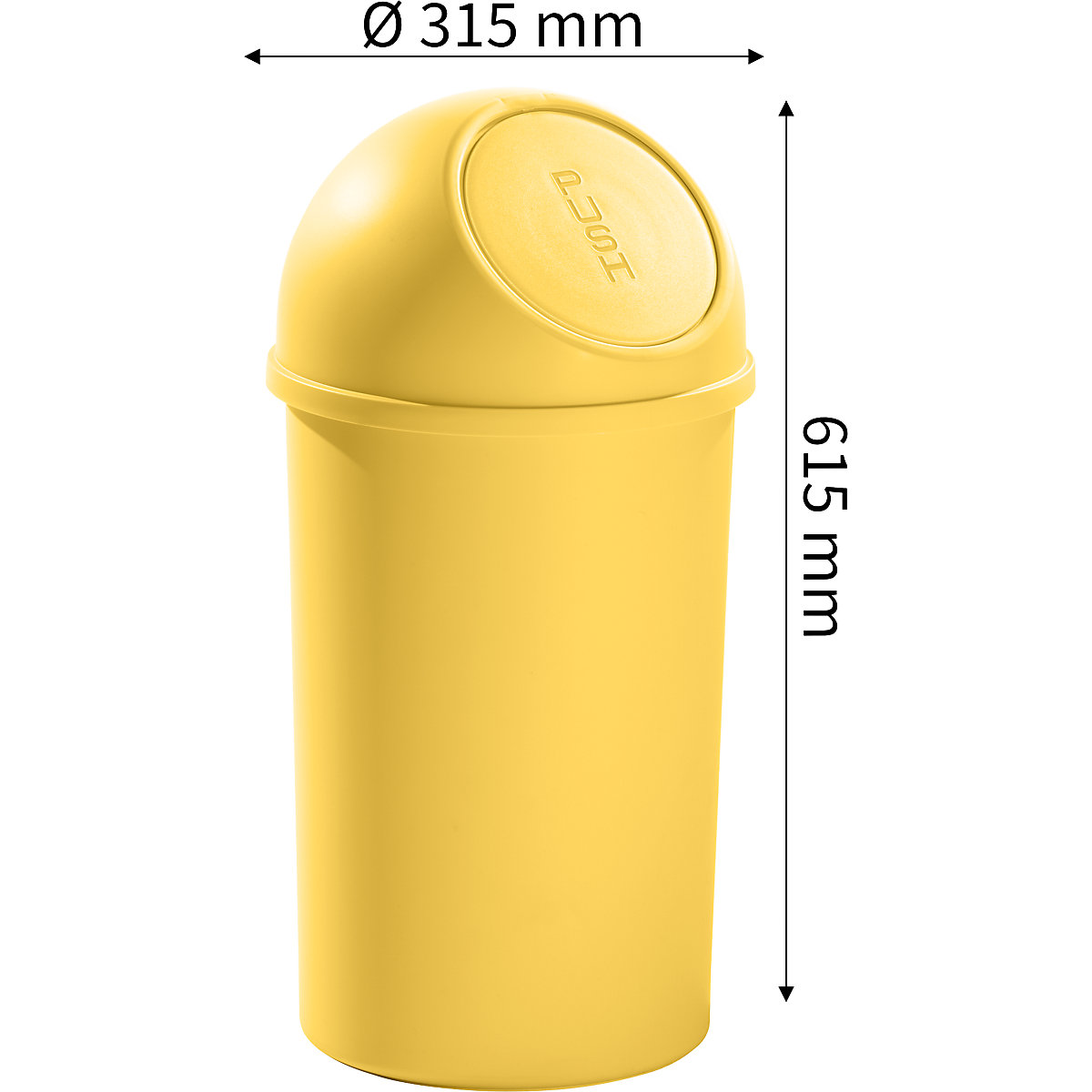 Push-Abfallbehälter helit (Produktabbildung 3)-2