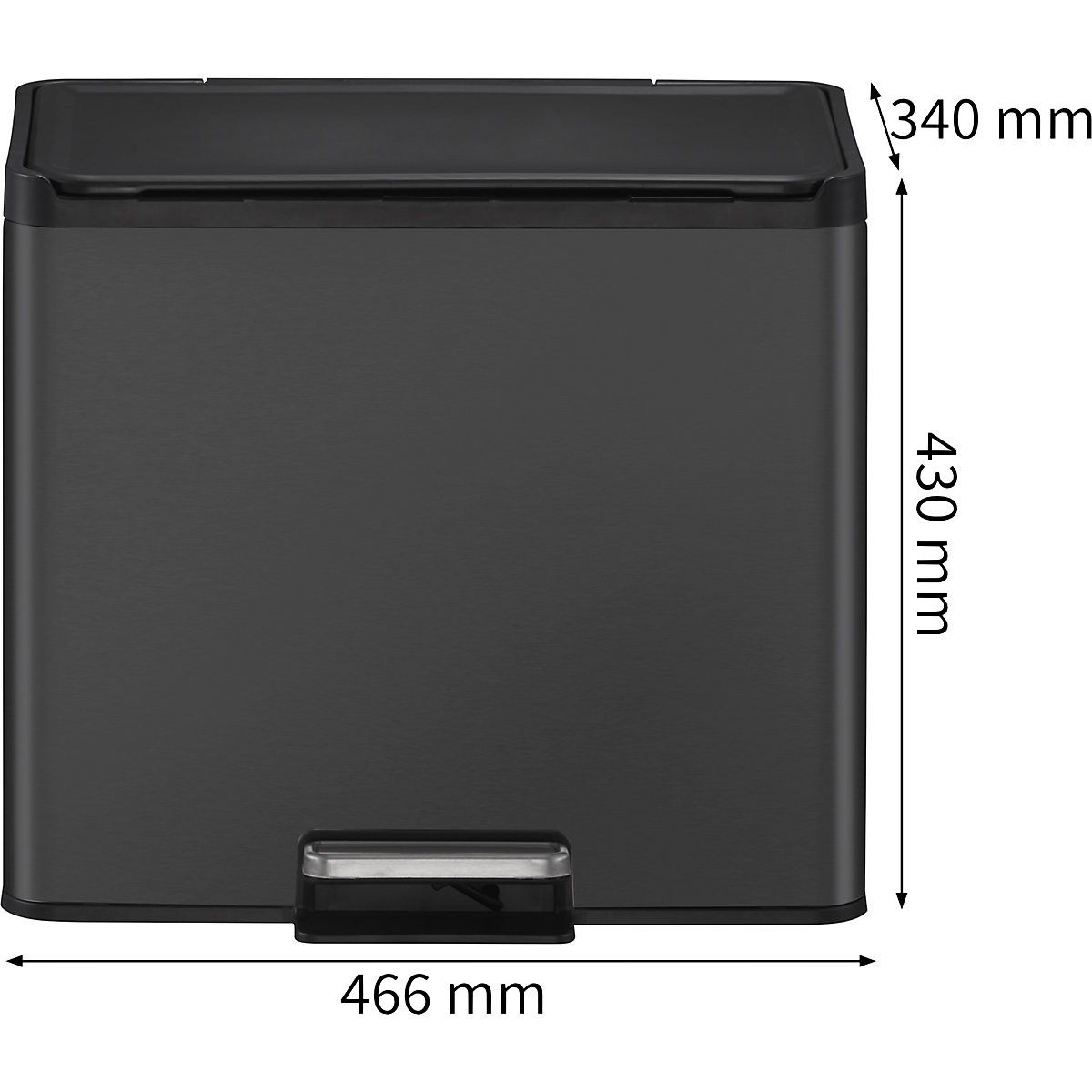 Treteimer Recycler, Stahl EKO (Produktabbildung 7)-6