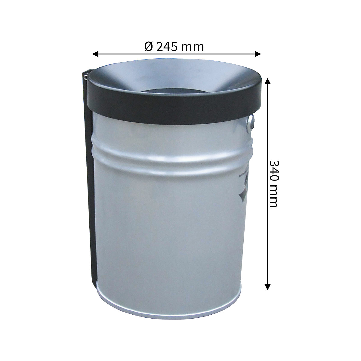 Wandabfallbehälter, abschließbar (Produktabbildung 19)-18