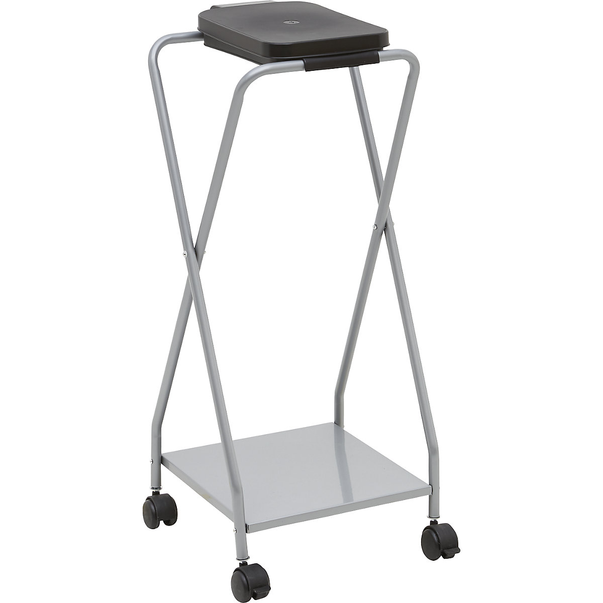 Müllsackhalter aus Stahl, Fahrgestell eurokraft basic