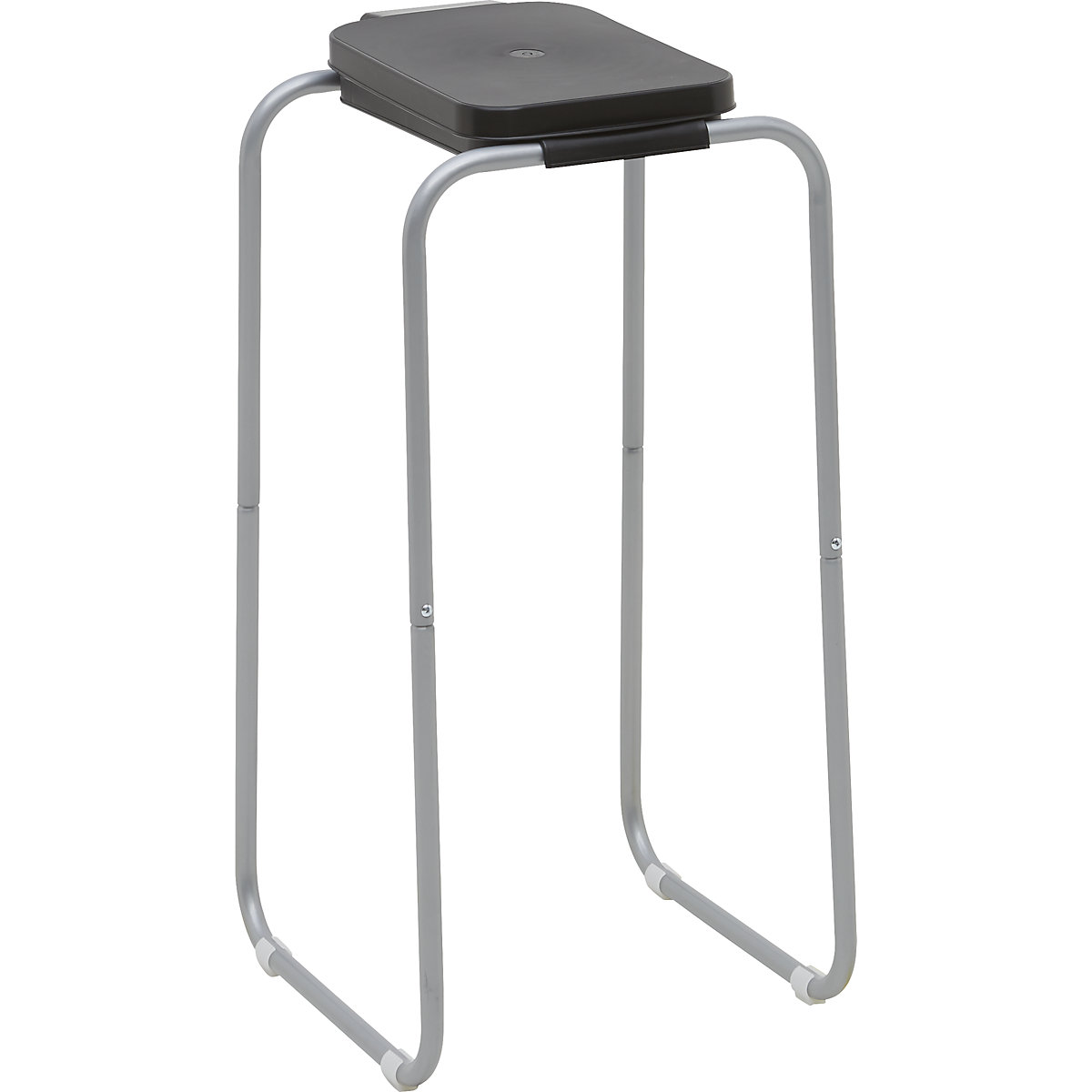 Müllsackhalter aus Stahl, Standgestell eurokraft basic