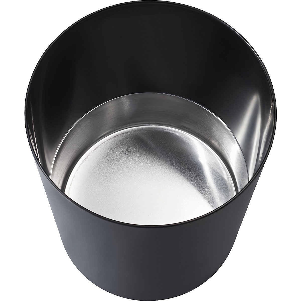 Sicherheitspapierkorb mit Aluminium-Einsatz ZWINGO (Produktabbildung 2)-1