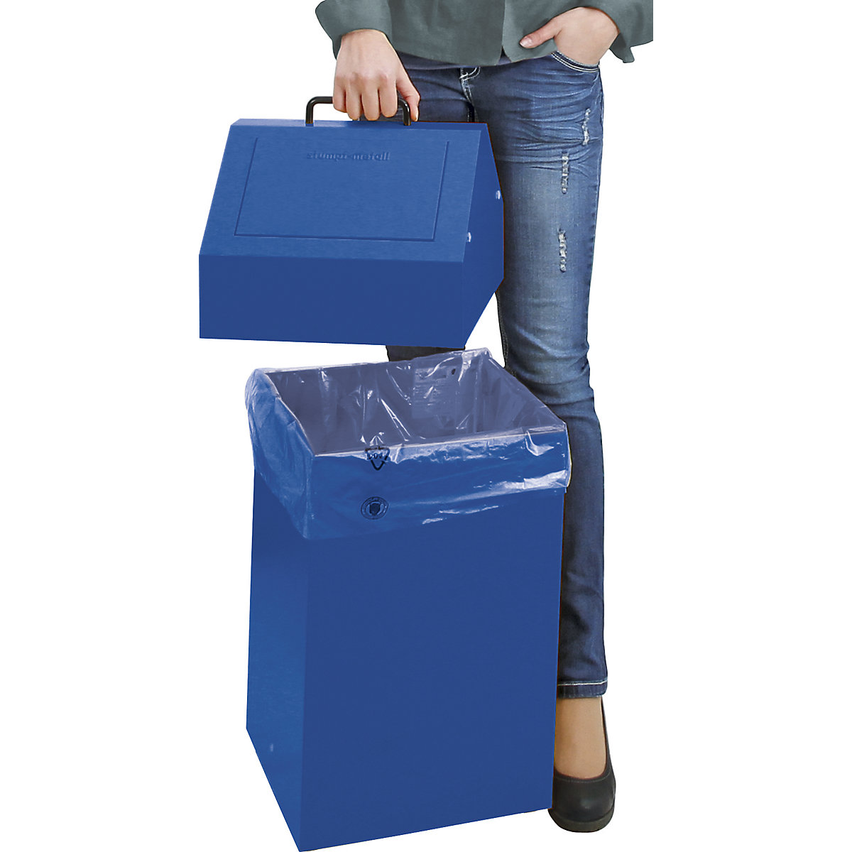 Wertstoffbehälter mit Einwurfklappe (Produktabbildung 5)-4