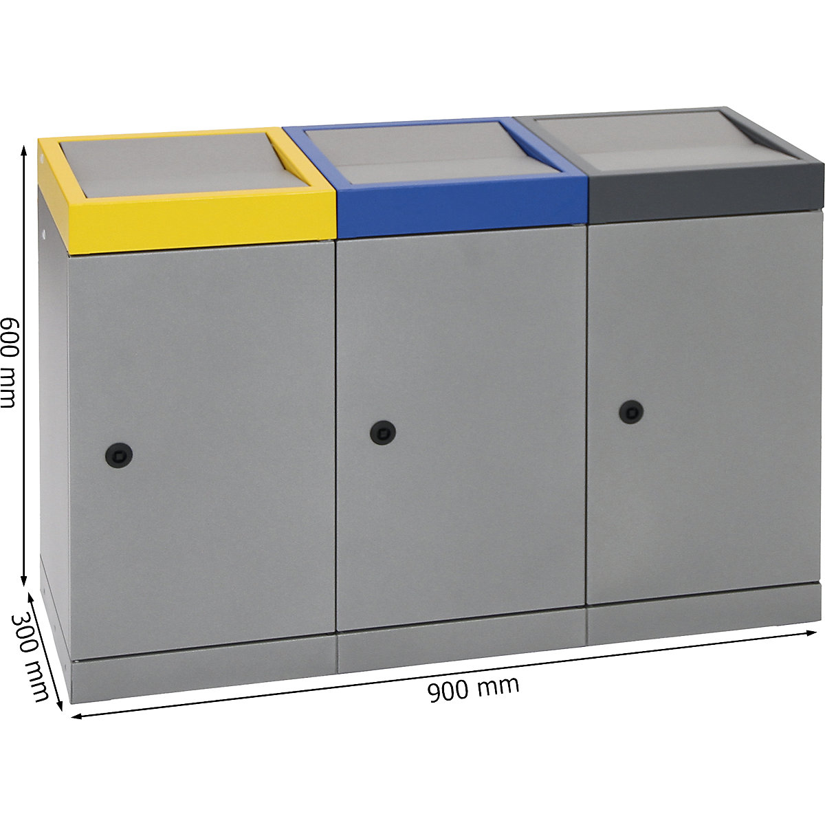 Wertstoffsammelsystem mit Flügeltür (Produktabbildung 2)-1