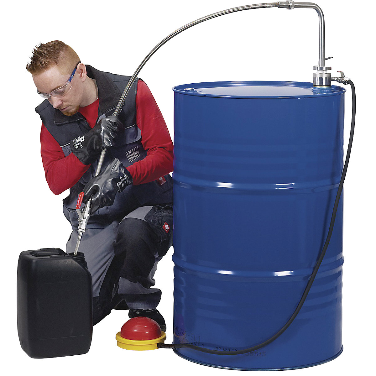 Edelstahl-Lösemittelpumpe, Fußbetrieb (Produktabbildung 3)-2