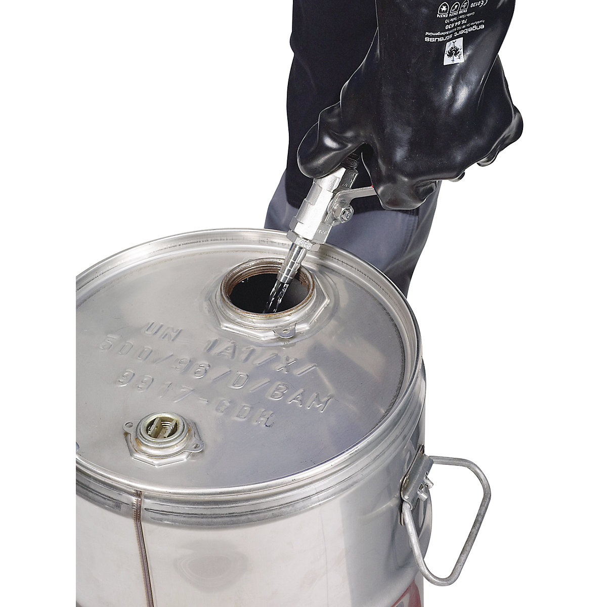 Edelstahl-Lösemittelpumpe, Fußbetrieb (Produktabbildung 6)-5