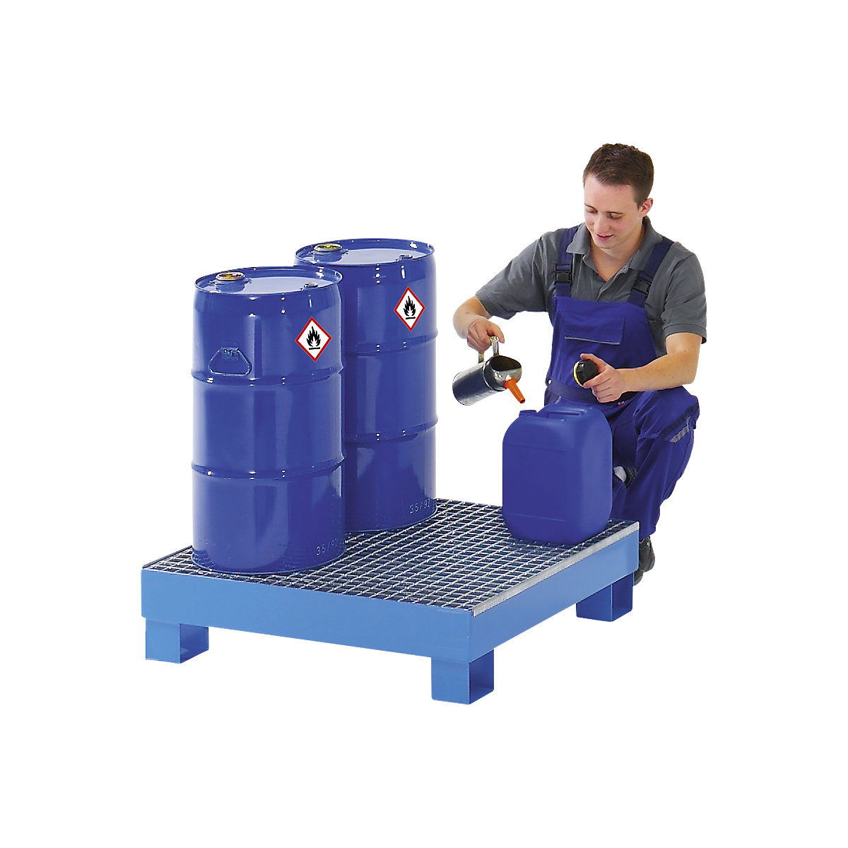 Auffangwanne für 60 l, ohne Zulassung eurokraft basic (Produktabbildung 3)-2