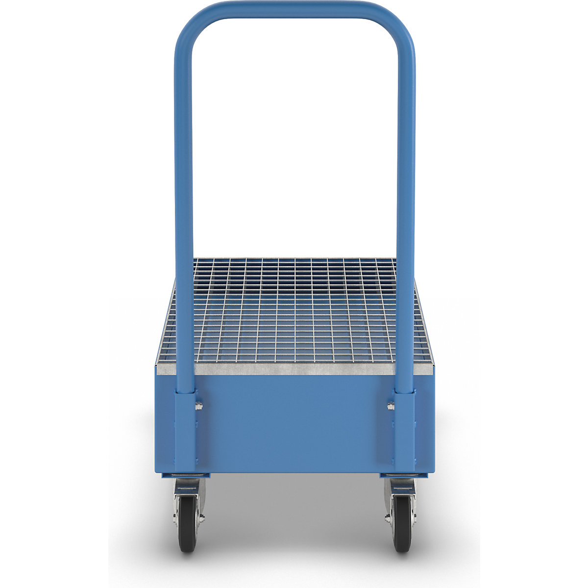 Fahrbare Auffangwanne aus Stahlblech, stehende Fässer eurokraft basic (Produktabbildung 5)-4