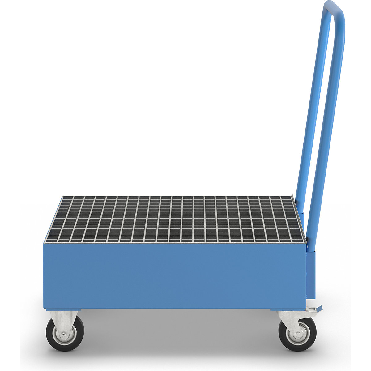 Fahrbare Auffangwanne aus Stahlblech, stehende Fässer eurokraft basic (Produktabbildung 6)-5
