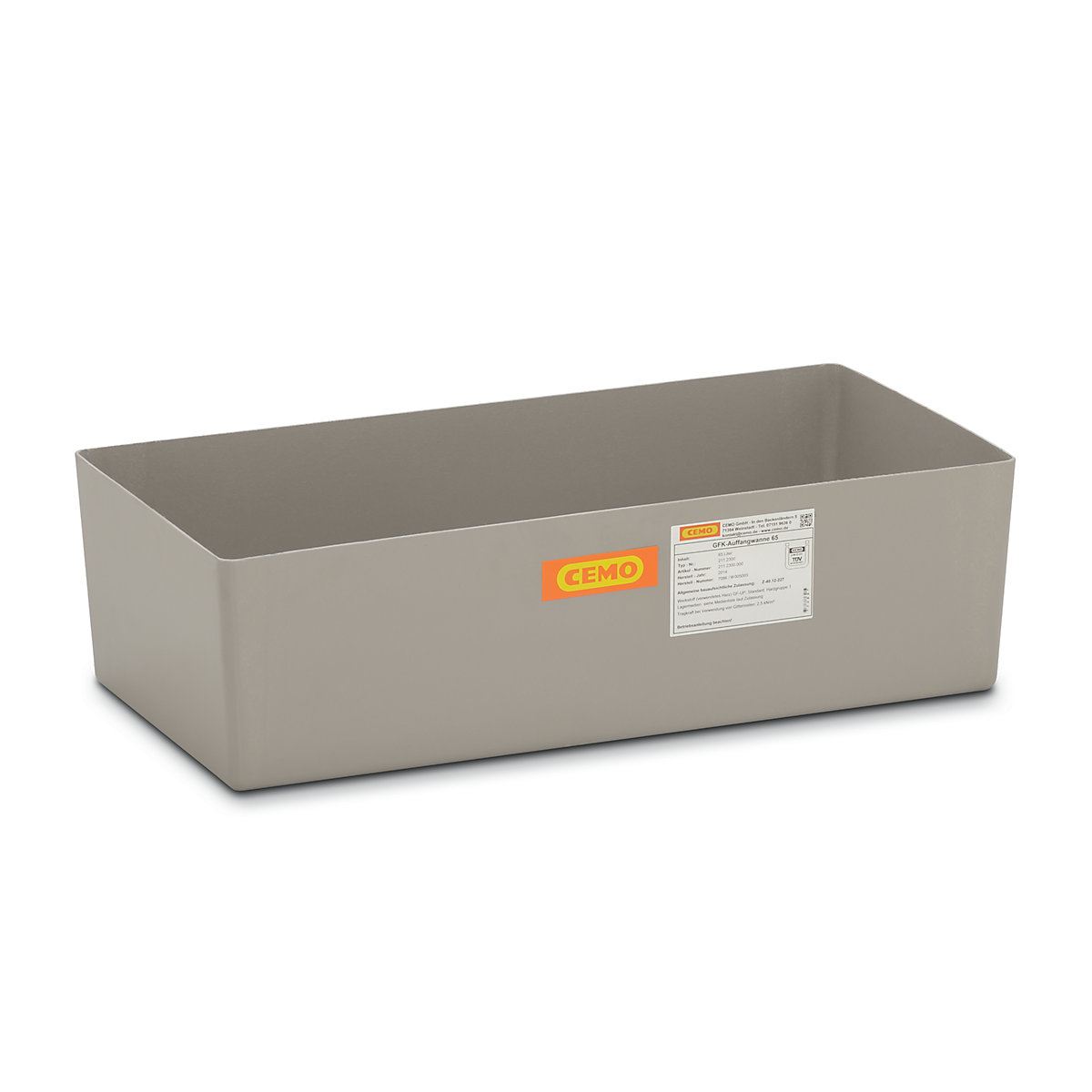 GFK-Boden-Auffangwanne, mit Zulassung CEMO (Produktabbildung 3)-2