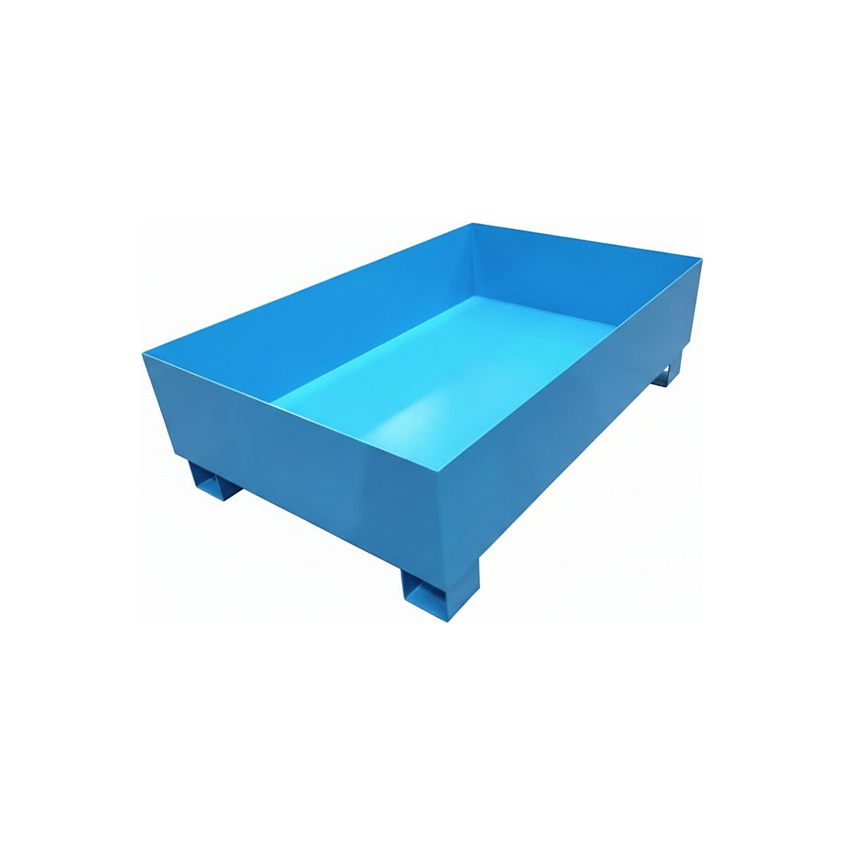 Stahl-Auffangwanne für 200-l-Fässer, mit Zulassung eurokraft basic (Produktabbildung 5)-4