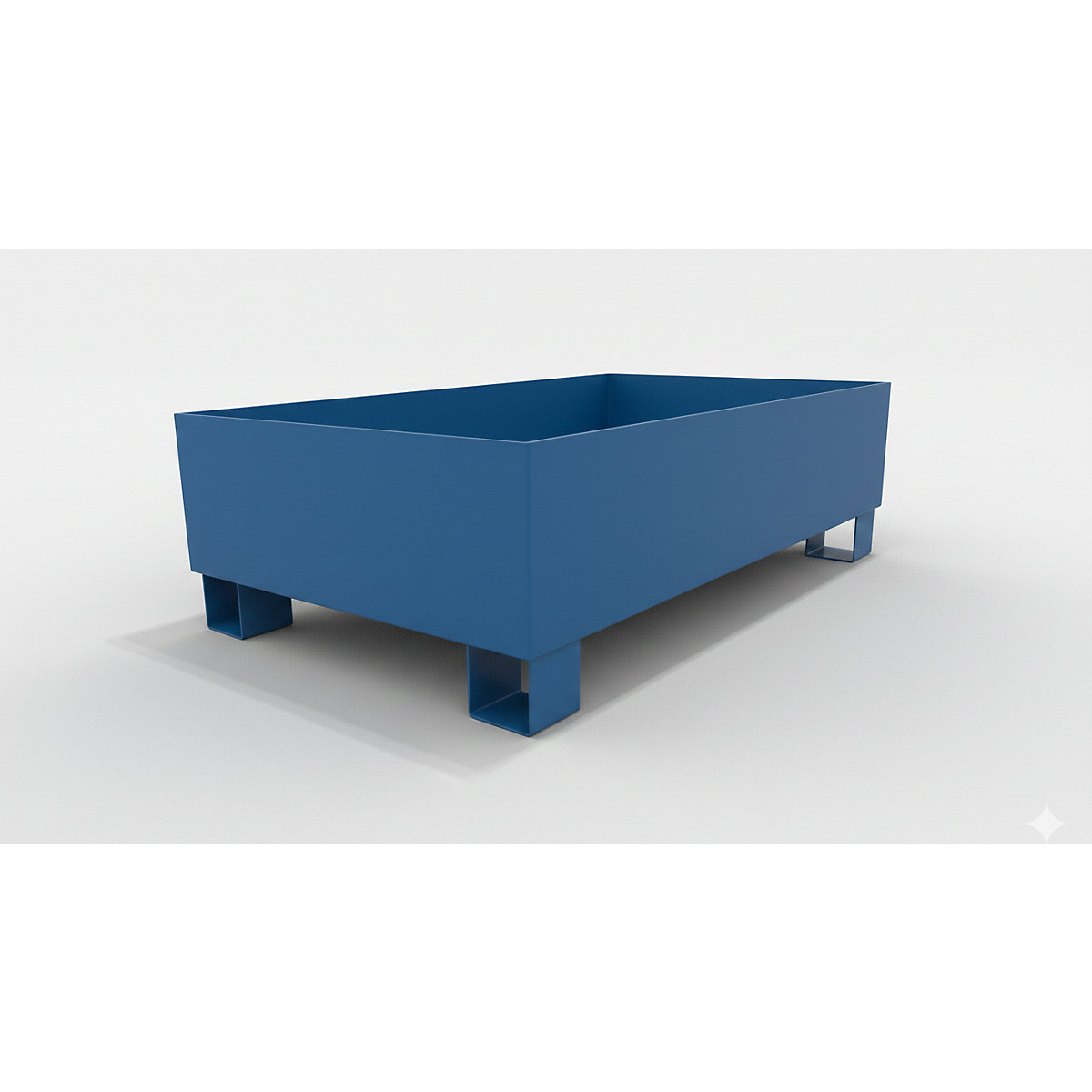 Stahl-Auffangwanne für 200-l-Fässer, mit Zulassung eurokraft basic (Produktabbildung 6)-5