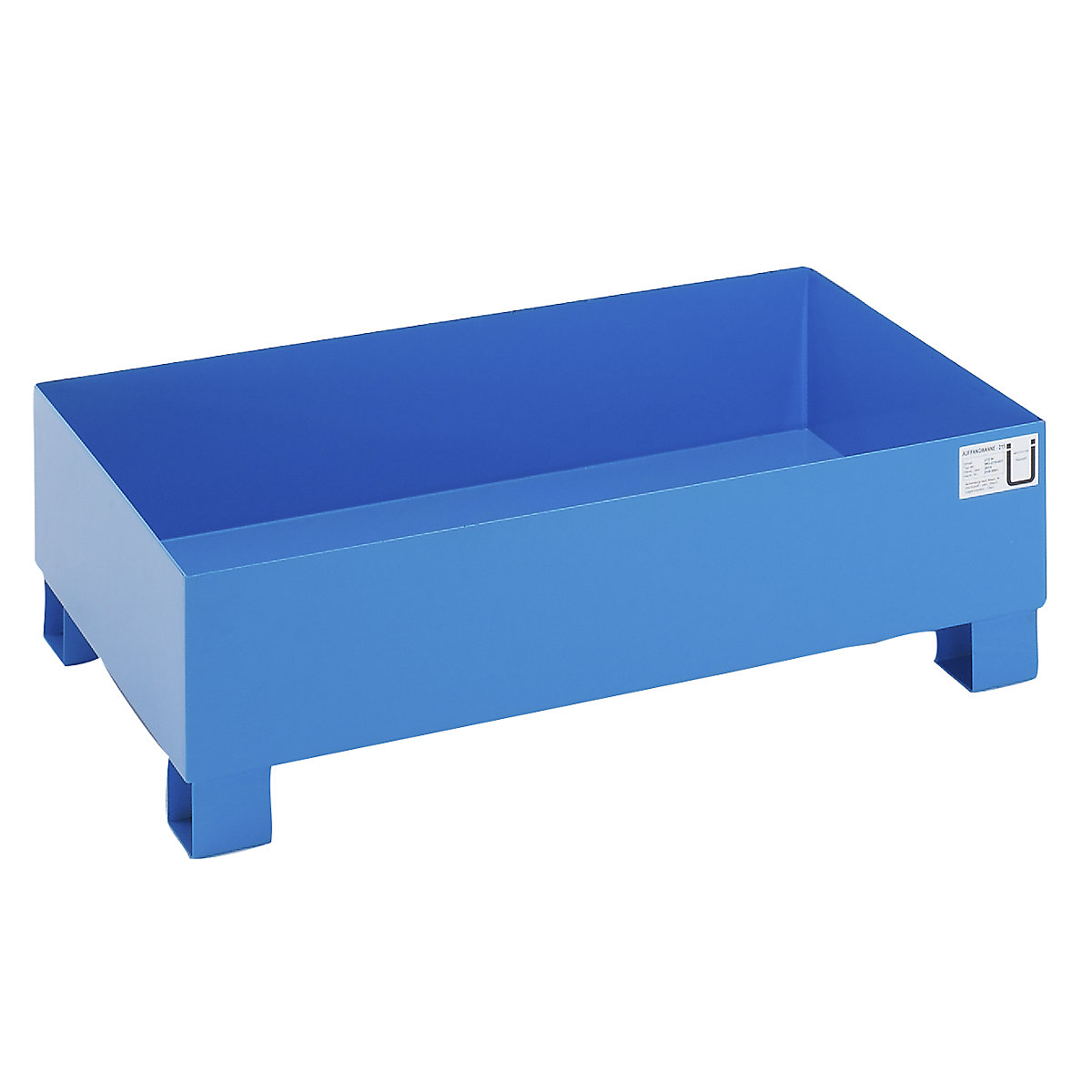 Stahl-Auffangwanne für 200-l-Fässer, mit Zulassung eurokraft basic
