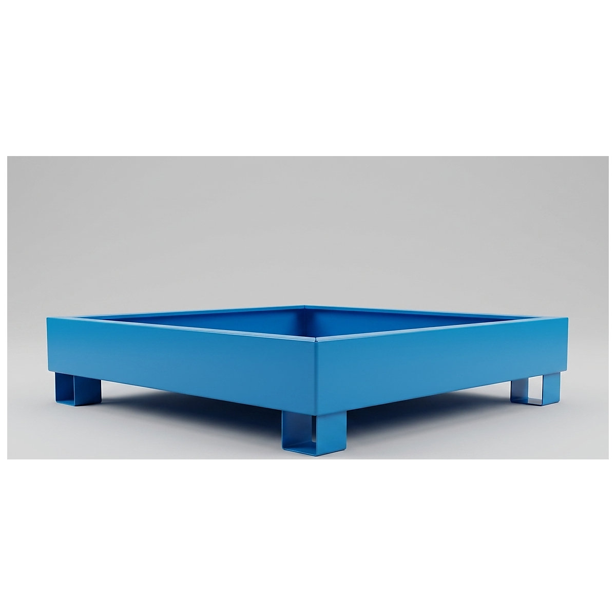Stahl-Auffangwanne für 200-l-Fässer, mit Zulassung eurokraft basic (Produktabbildung 3)-2