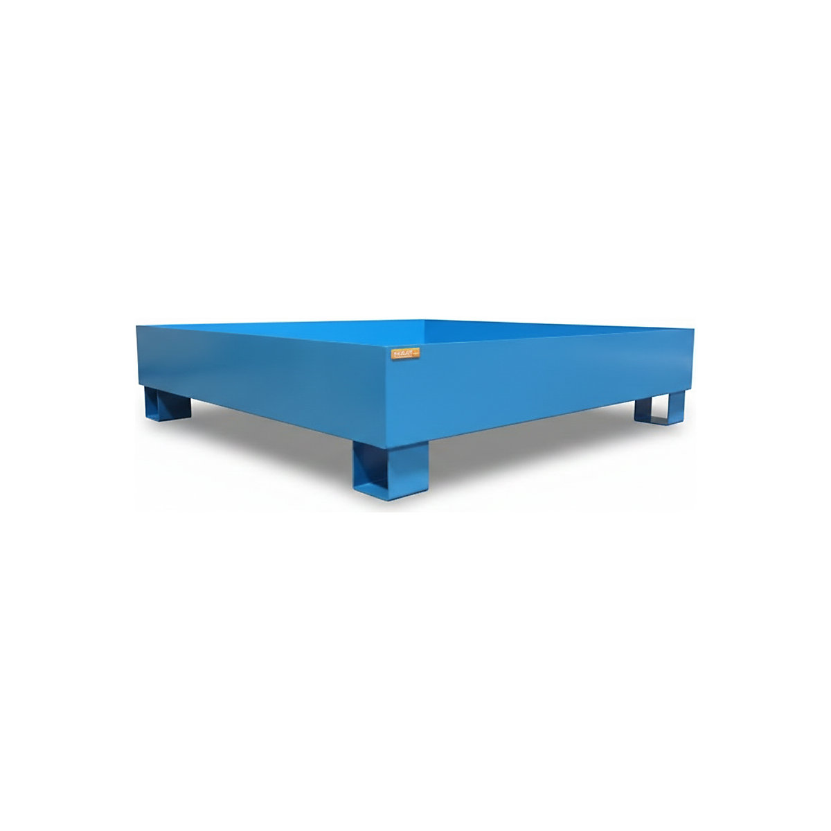 Stahl-Auffangwanne für 200-l-Fässer, mit Zulassung eurokraft basic (Produktabbildung 5)-4