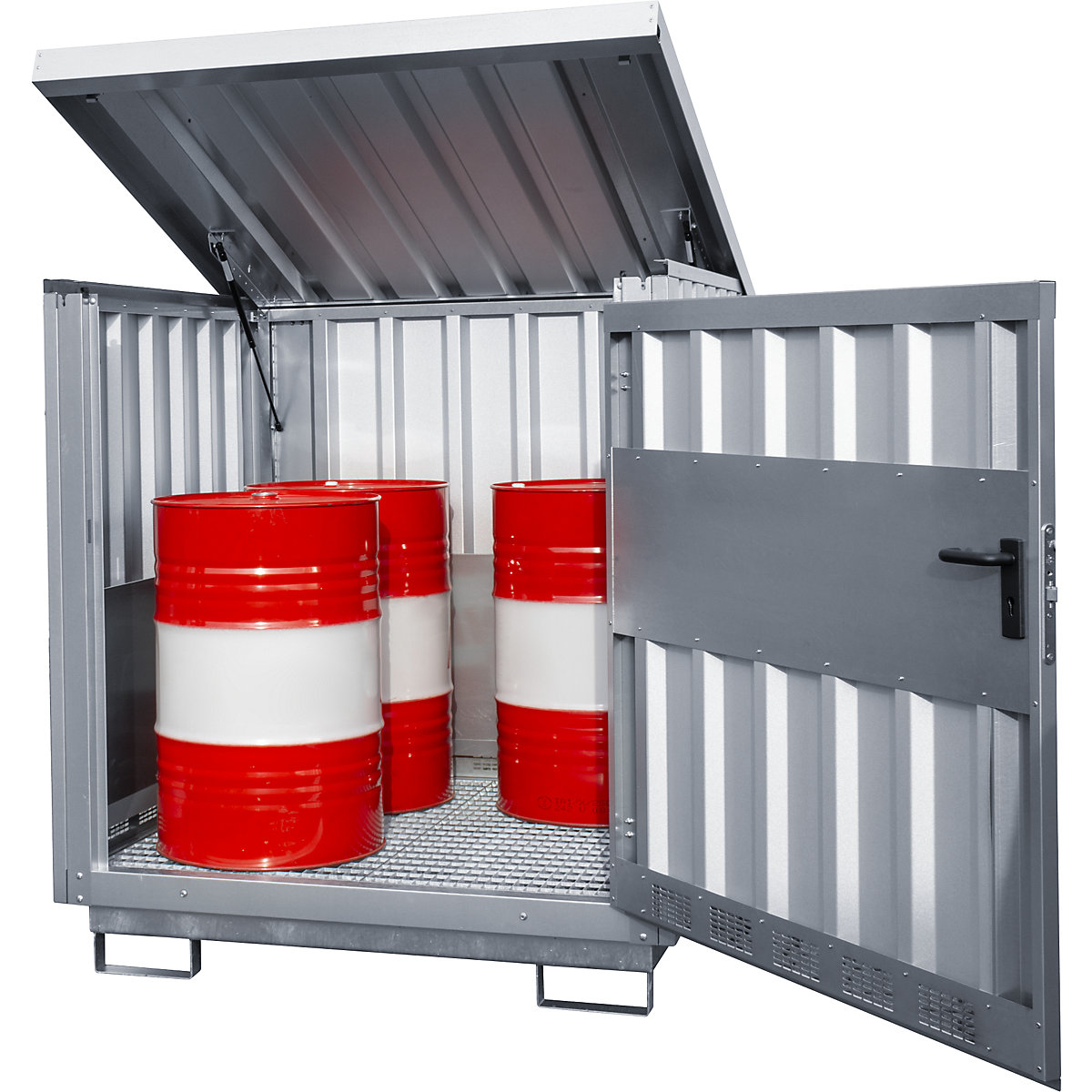 Stahl-Gefahrstoffdepot eurokraft pro (Produktabbildung 2)-1