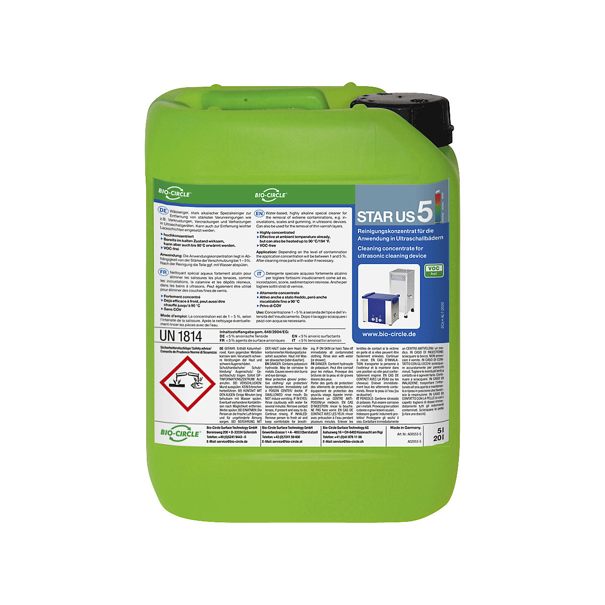 Ultraschallreiniger STAR US 5 Bio-Circle