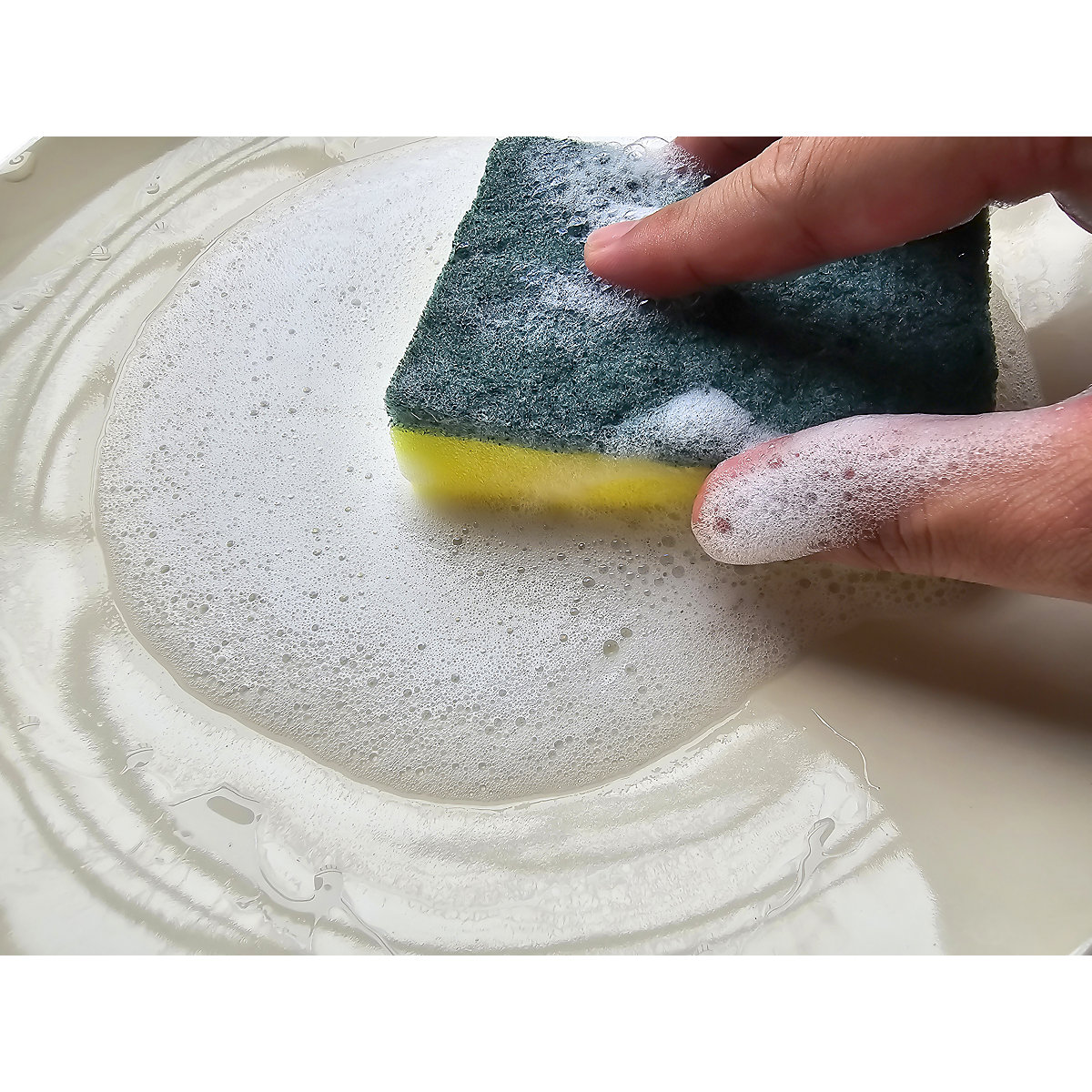 Putzschwamm mit Griff (Produktabbildung 2)-1