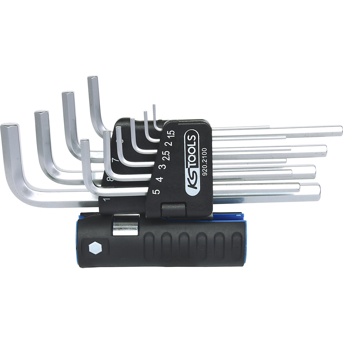Set de chei cu ştift unghiular lung 3 în 1 - KS Tools