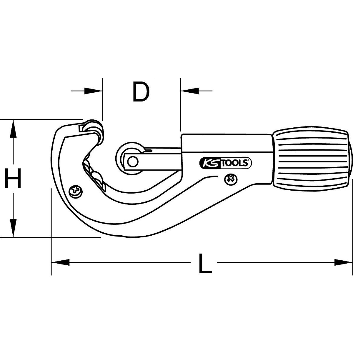 Dispozitiv telescopic pentru tăiat țevi – KS Tools (Imagine produs 5)-4