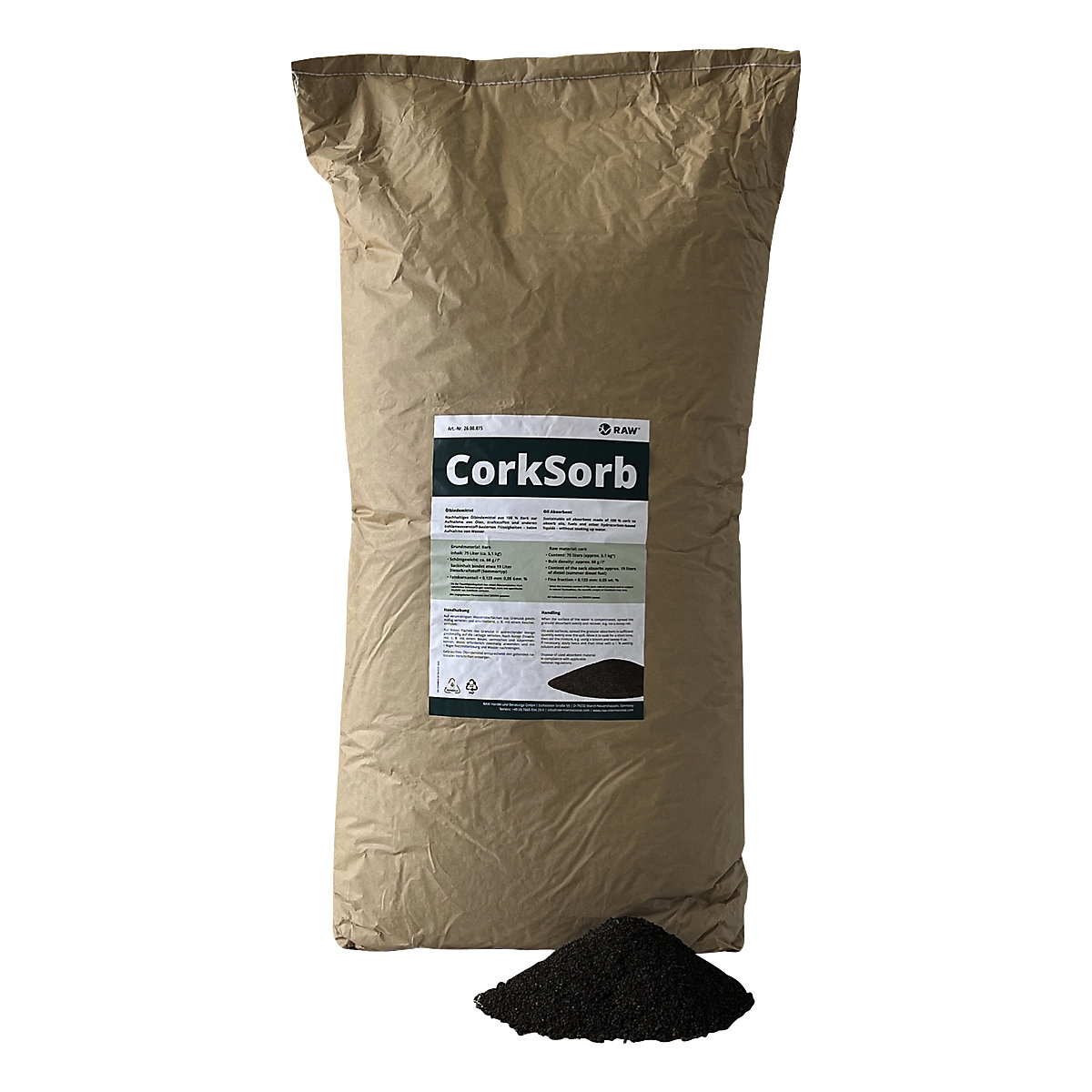 Sredstvo za upijanje ulja s granulatom CorkSorb (Prikaz proizvoda 2)-1
