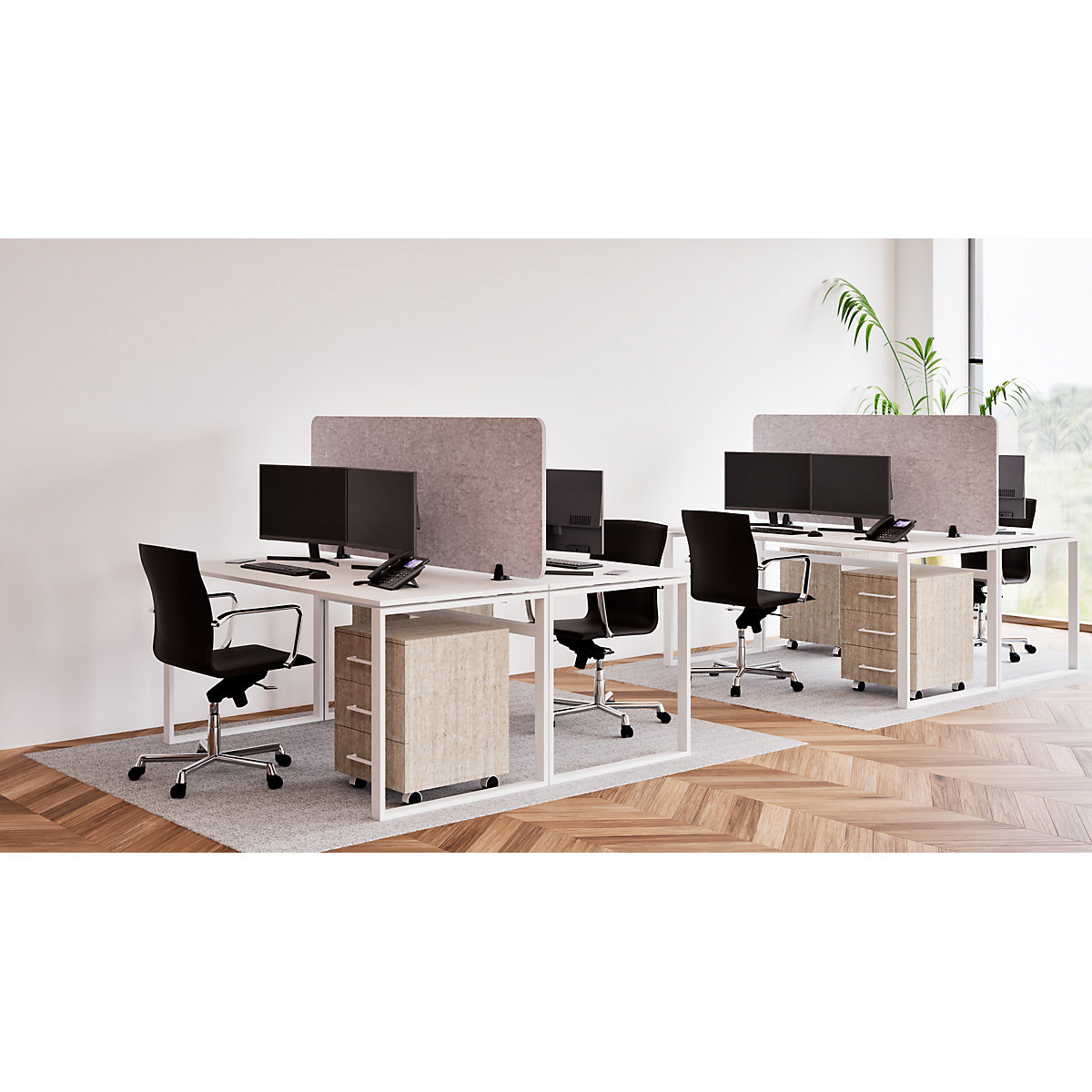 Akustična stolna pregradna stijenka – eurokraft basic (Prikaz proizvoda 5)-4