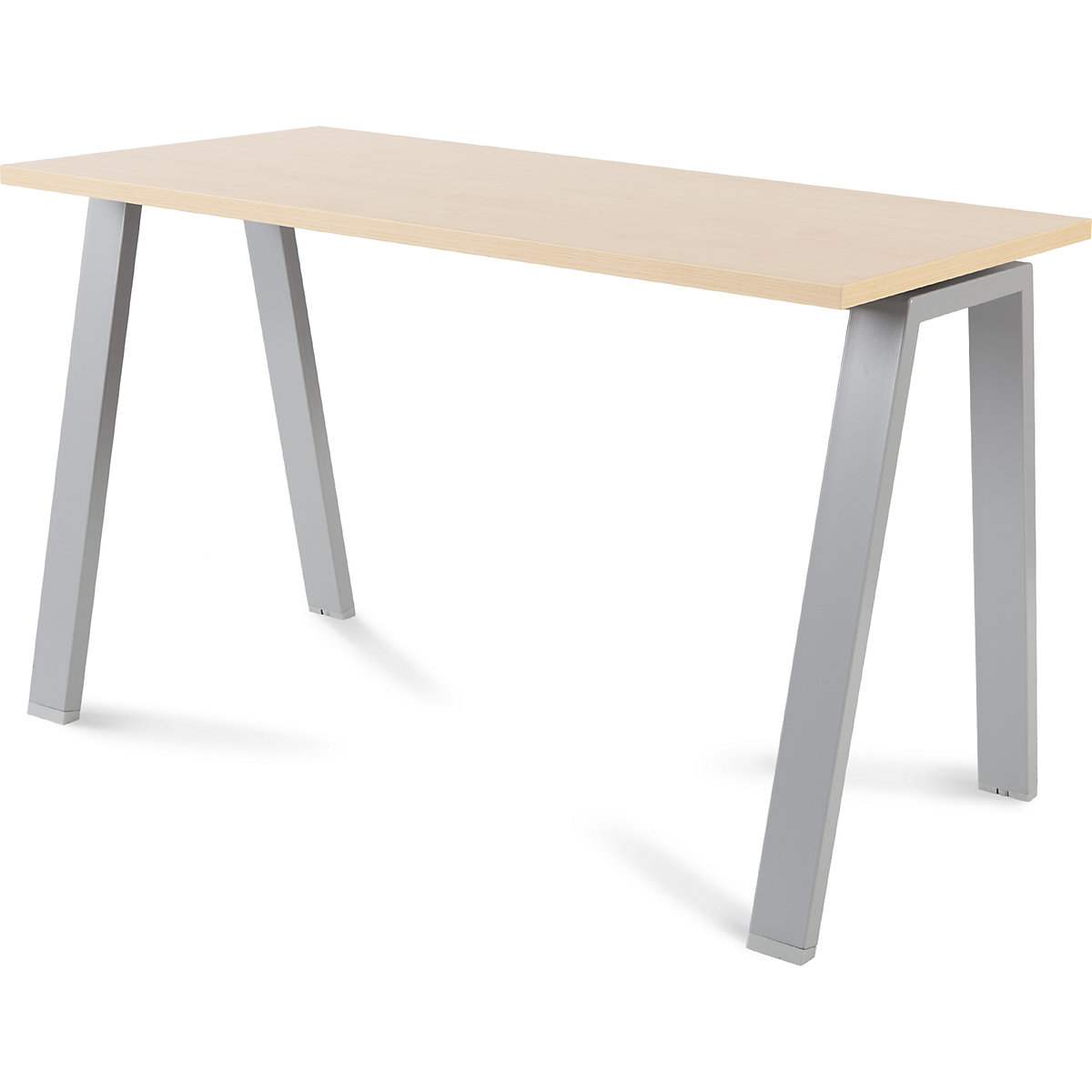 Pisaći stol BLANCA, visina 740 mm, postolje u obliku slova A, ŠxD 1200 x 600 mm, bukva imitacija / u sivoj boji-0