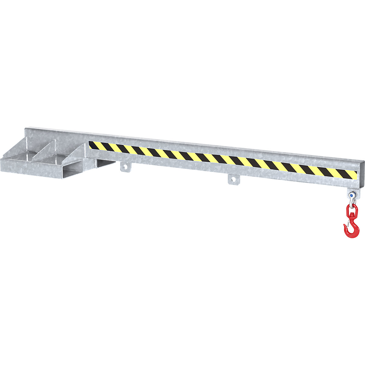 Ramię ładunkowe z obrotowym hakiem, ocynkowane ogniowo, dł. 2400 mm, nośność 1000 kg-0