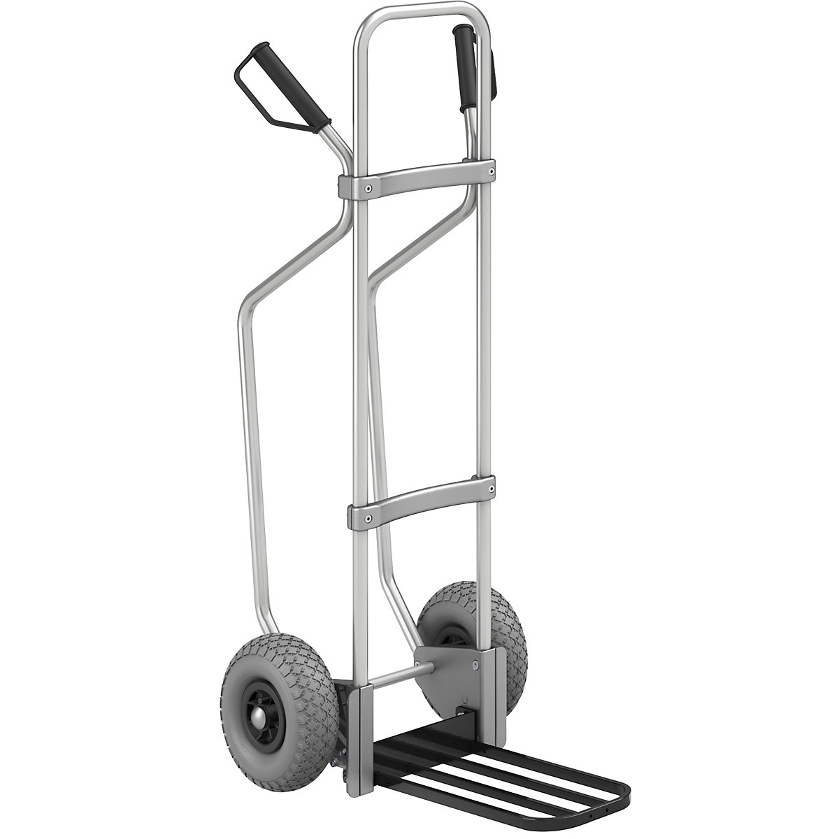 Aluminiowa taczka transportowa, z płozami – eurokraft pro