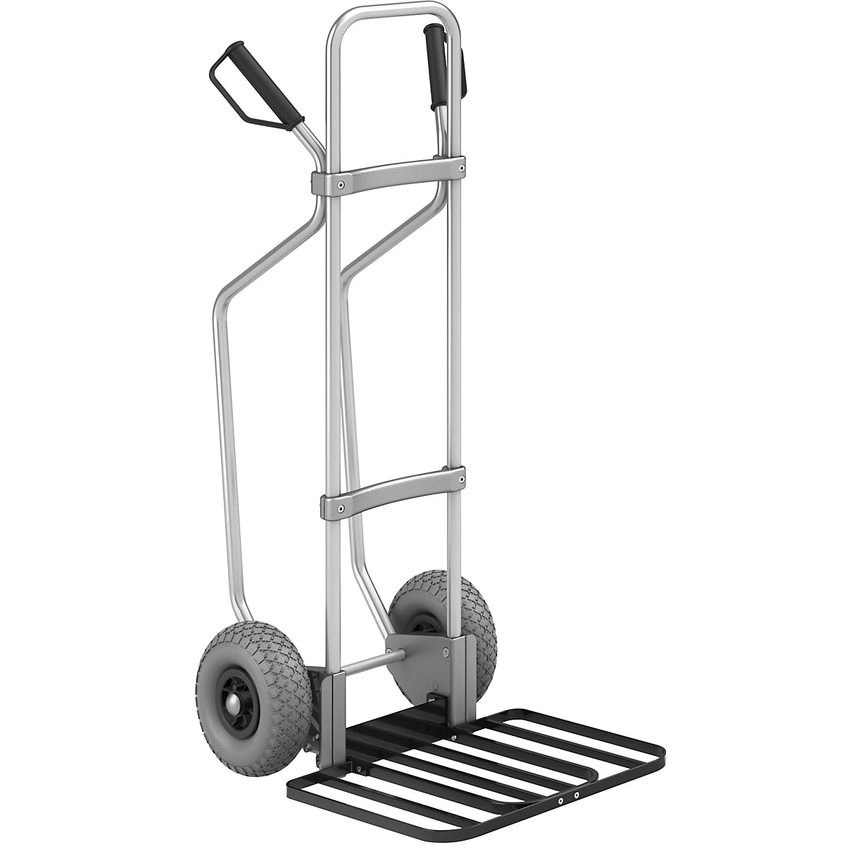 Aluminiowa taczka transportowa, z płozami – eurokraft pro