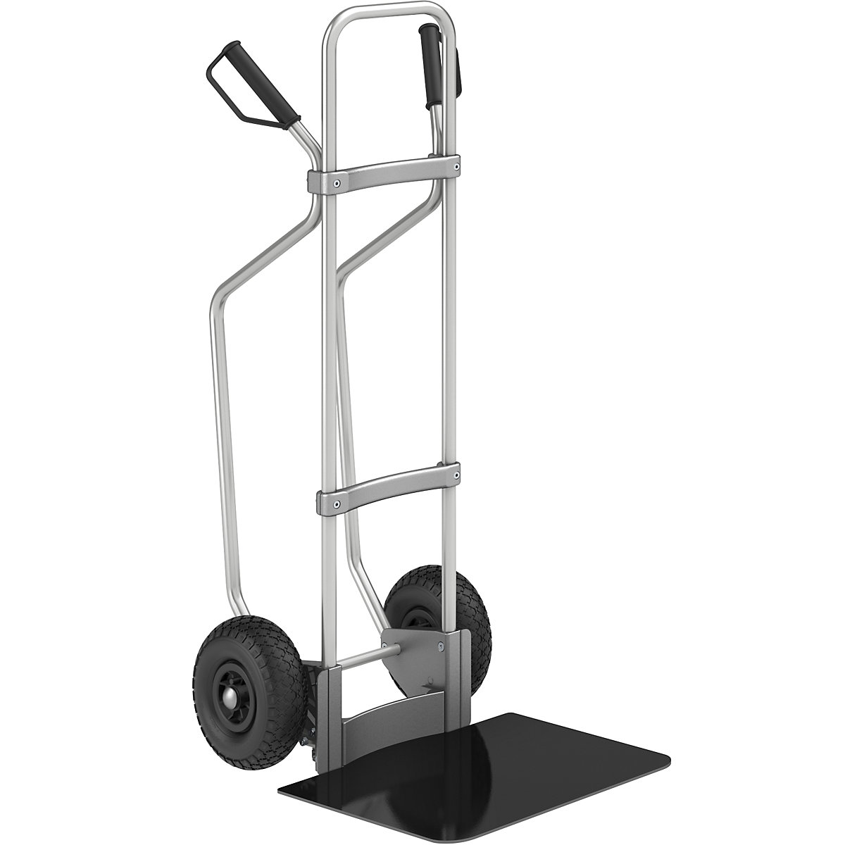 Aluminiowa taczka transportowa, z płozami – eurokraft pro