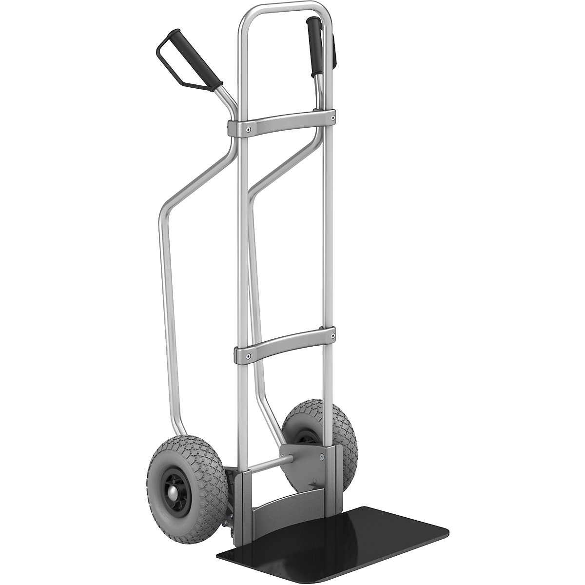Aluminiowa taczka transportowa, z płozami – eurokraft pro