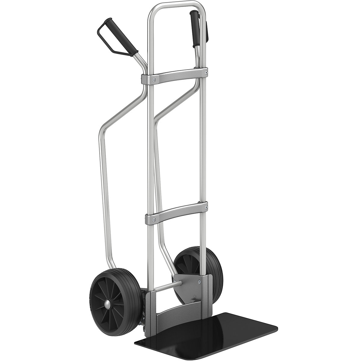 Aluminiowa taczka transportowa, z płozami – eurokraft pro