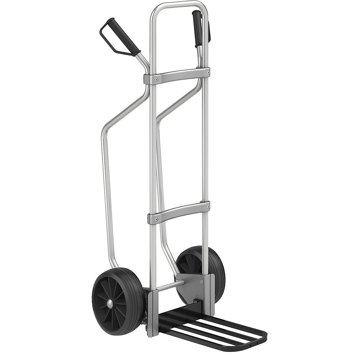 Aluminiowa taczka transportowa, z płozami – eurokraft pro