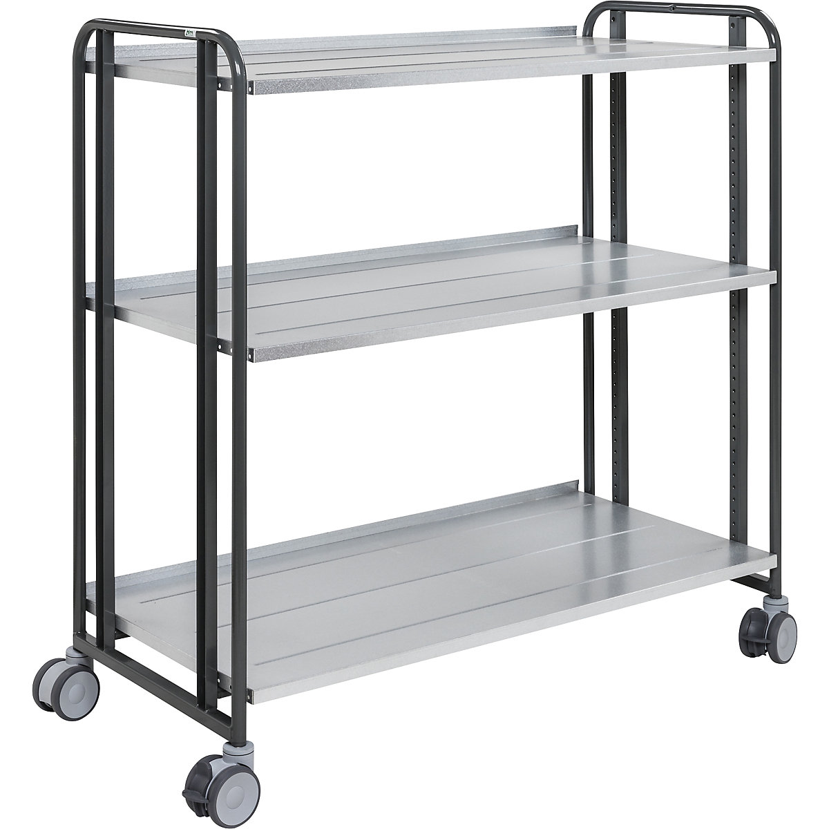 Wózek do komisjonowania E-commerce – Kongamek, 3 piętra, dł. x szer. x wys. 1277 x 638 x 1300 mm-0