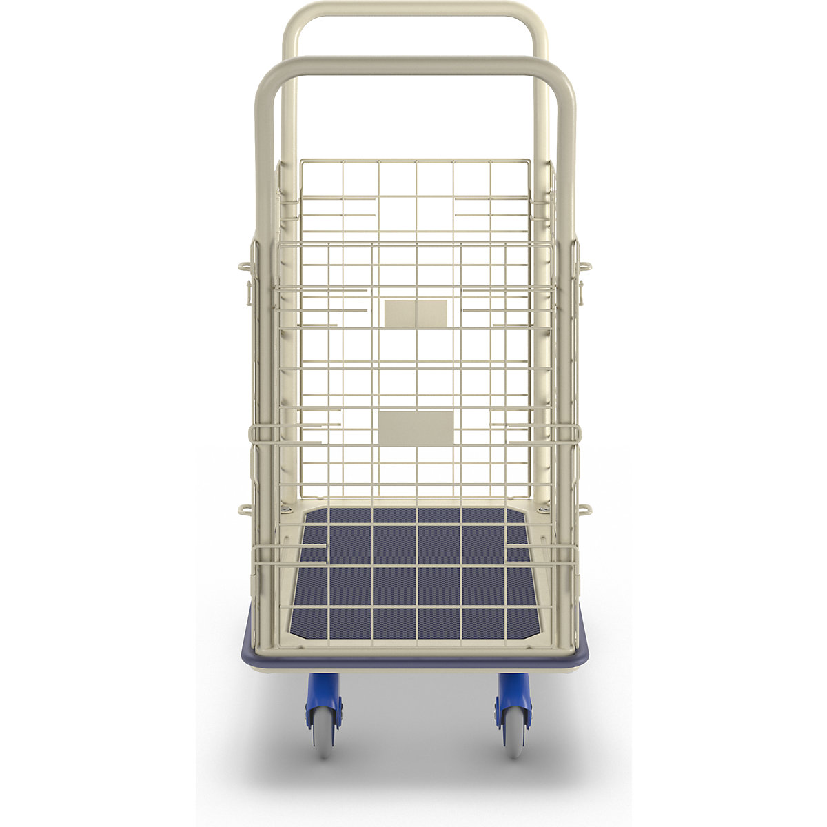 Wózek platformowy z krawędzią z kraty drucianej – PRESTAR (Zdjęcie produktu 3)-2