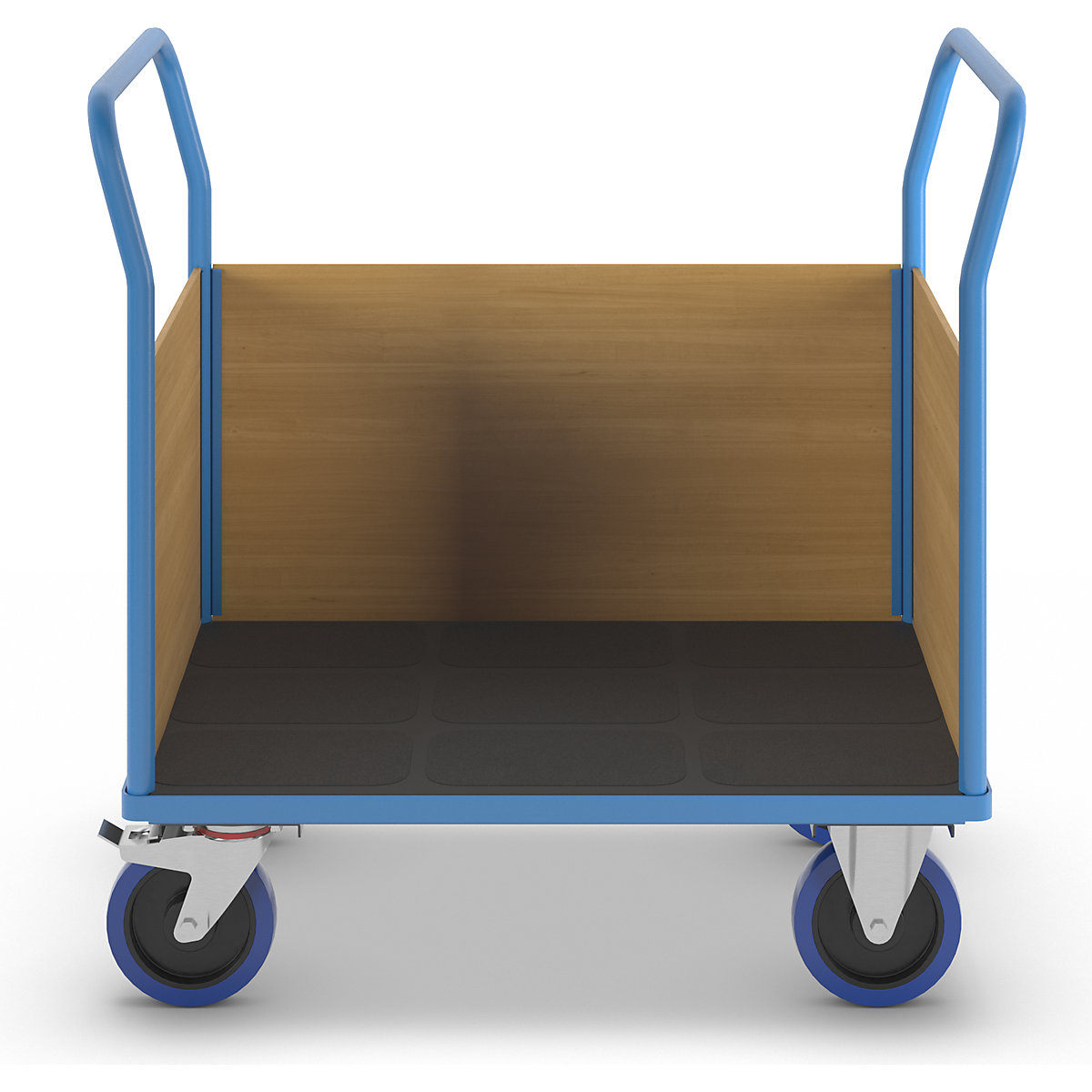 Wózek platformowy ze ściankami drewnianymi – eurokraft pro (Zdjęcie produktu 3)-2