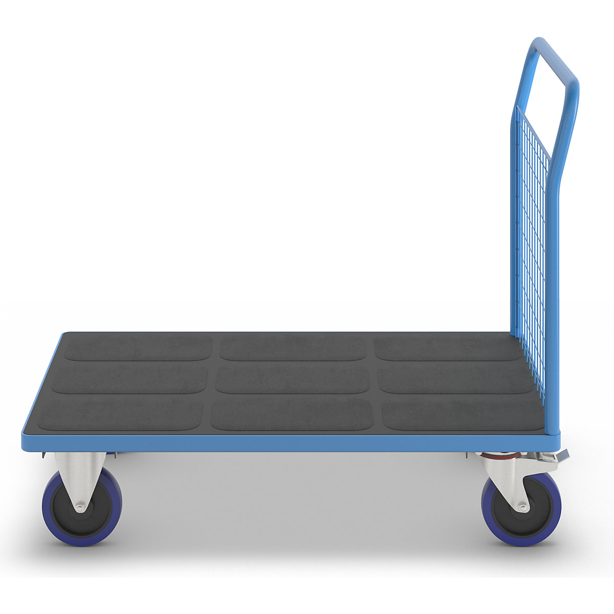 Wózek platformowy ze ściankami kratowymi – eurokraft pro (Zdjęcie produktu 2)-1